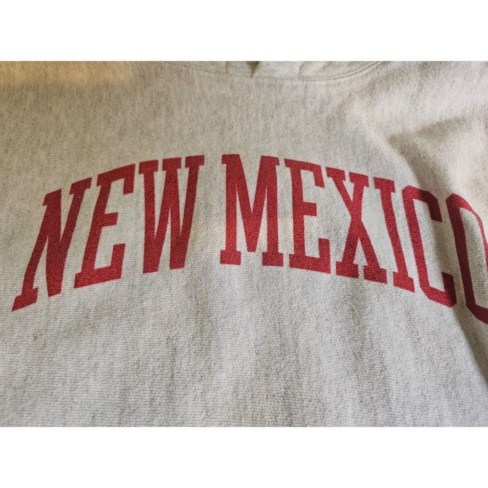 Champion Reverse Weave Hoodie Mens Small Grey New Mexico Collegiate Sweatshirt - Picture 4 of 9
